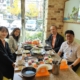 Hendrik and Teduh (Informatics UII) with Prof. Jihyun Park, Director of International Center, Youngsan University, and Ayla