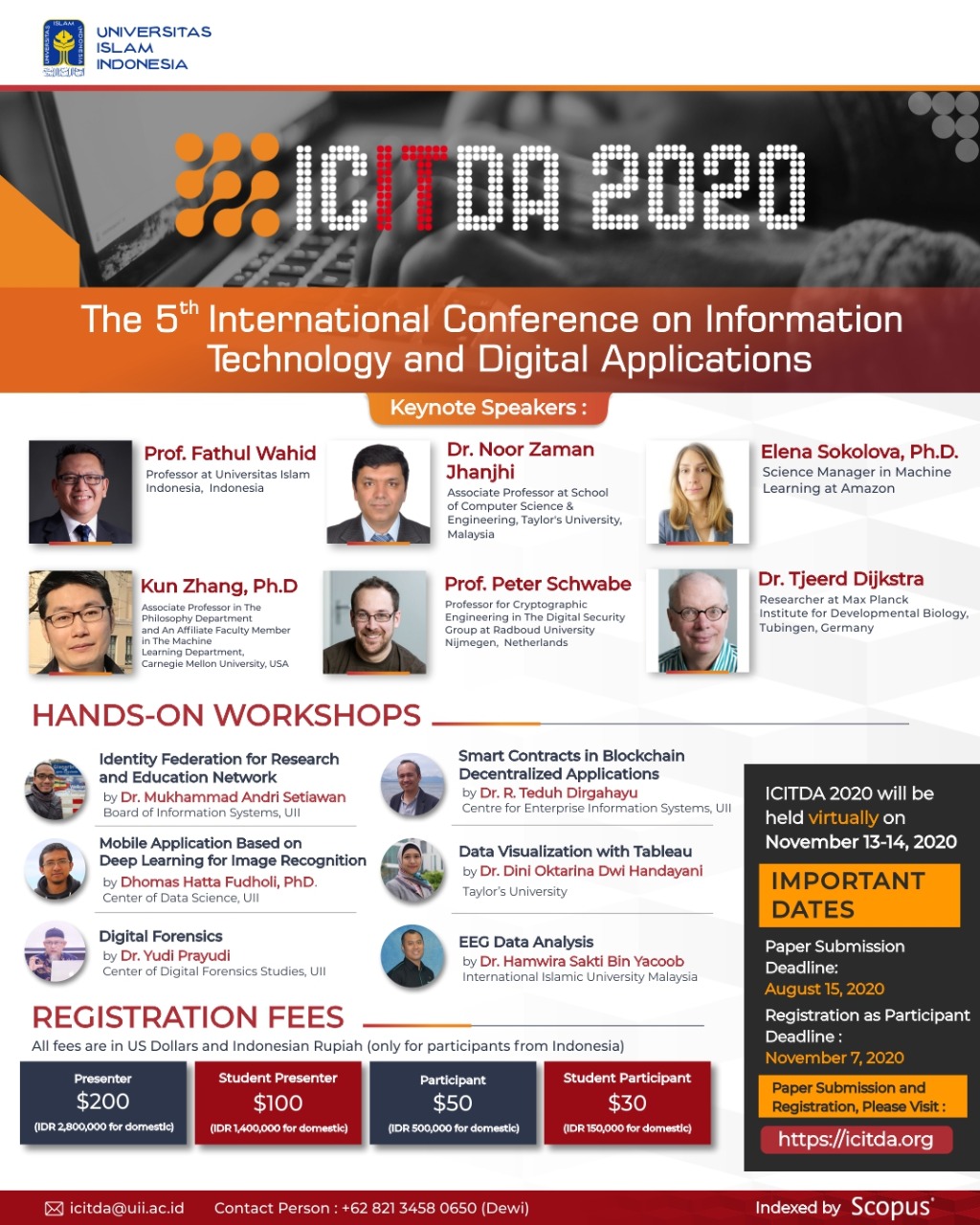 ICITDA 2020 International Conference on Information Technology and Digital Applications