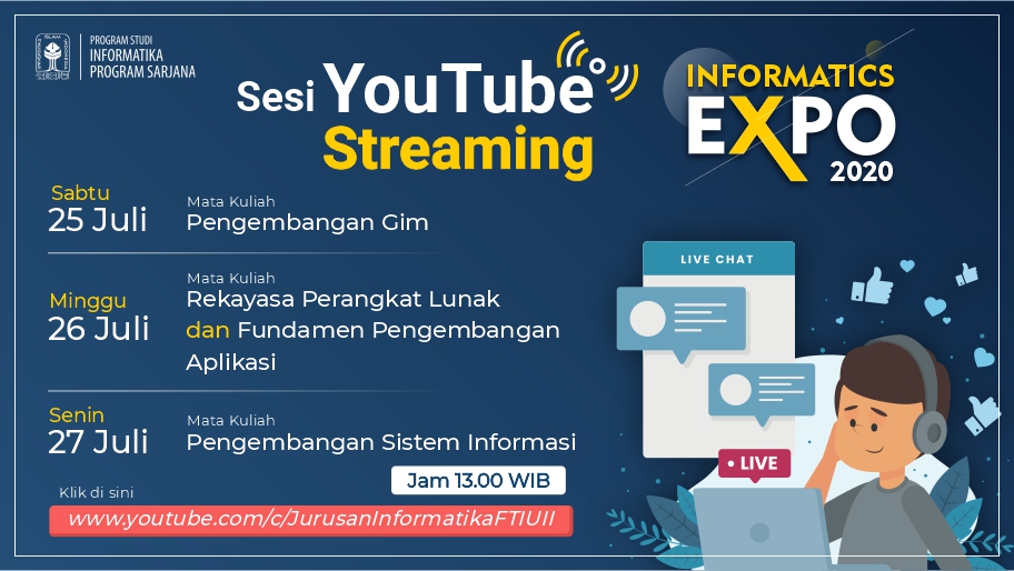 YouTube Streaming Informatics Expo Genap 2020