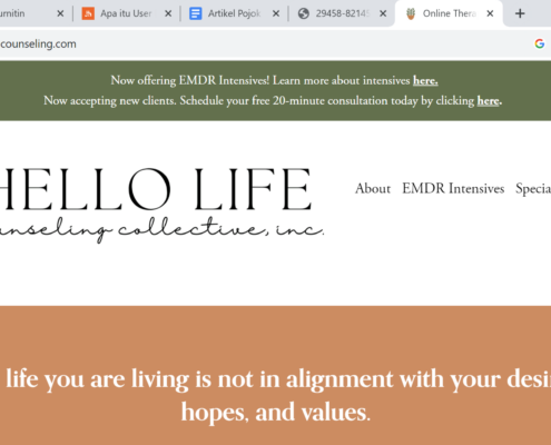 Hello Life Counseling Web Page