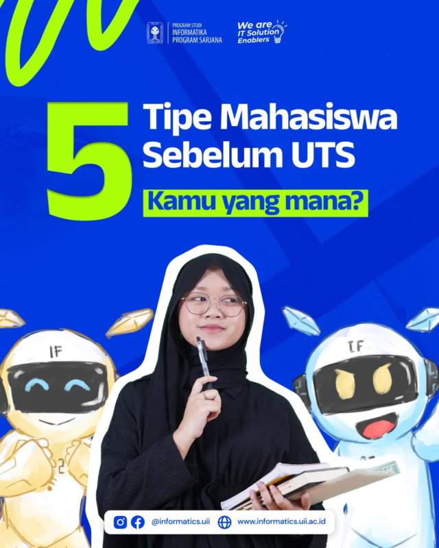 Kalau kamu tipe yang mana? Kalo Tika sama Tiko sih jelas di slide 5 🥲

#informaticsuii #informatikauii #PenghiburKamu